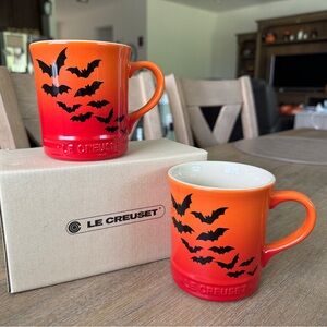Le Creuset Set of 2 Bat Coffee Mugs